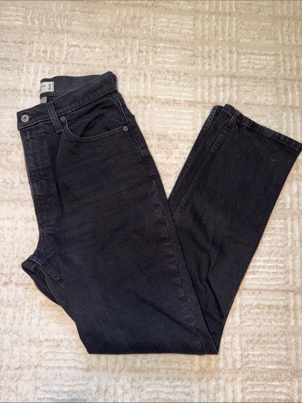 Abercrombie & Fitch 90s Straight Leg Ultra High Rise Curve Love Jeans